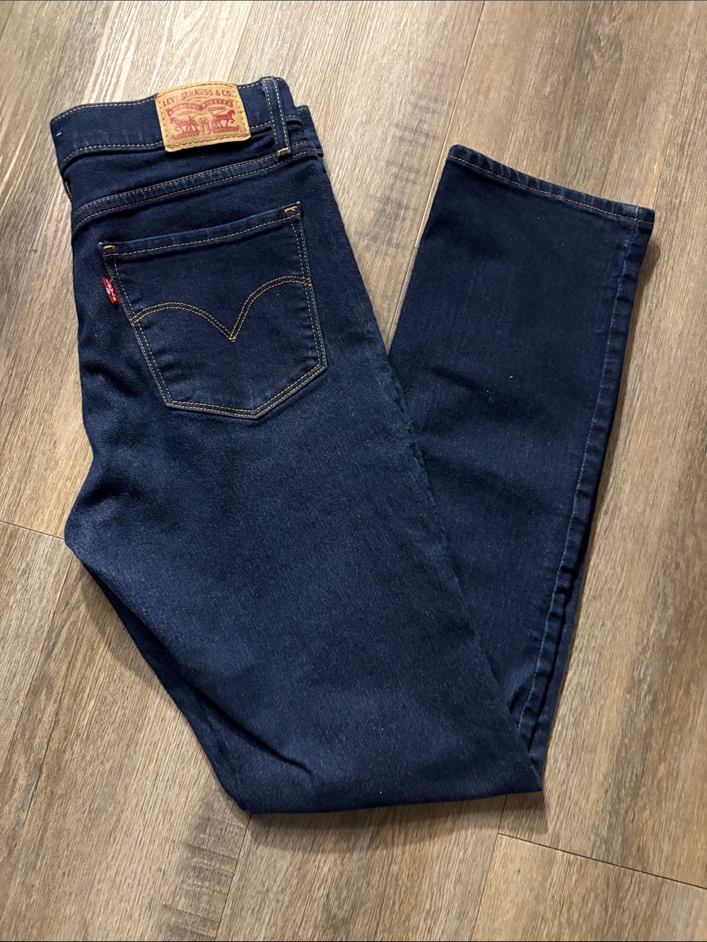 Levi's Deep Indigo Straight Fit Jeans